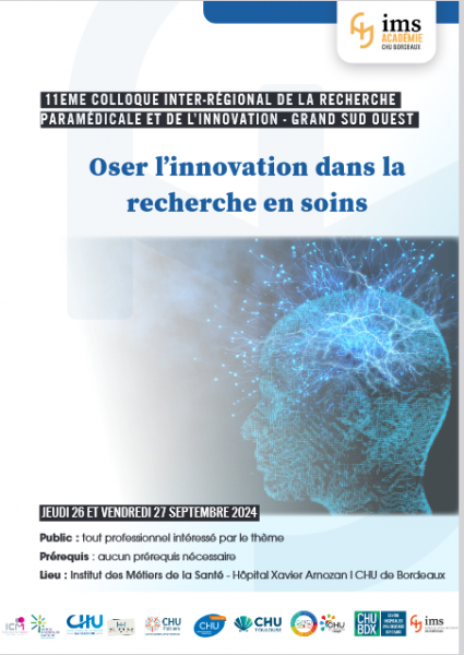 programme colloque oser l'innovation dans la recherche en soins