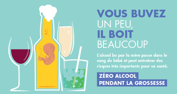 visuel zéro alcool pendant la grossesse