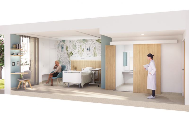 Future chambre de patient à l'Ehpad de Lormont Future chambre de patient à l'Ehpad de Lormont
