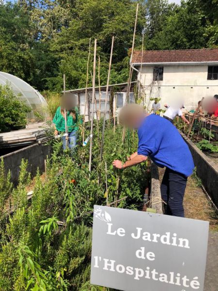 Jardin de l'hospitalité créé pour les patients du pôle addictologie du Groupe hospitalier Sud