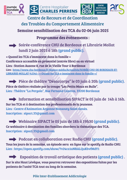 Programme semaine TCA