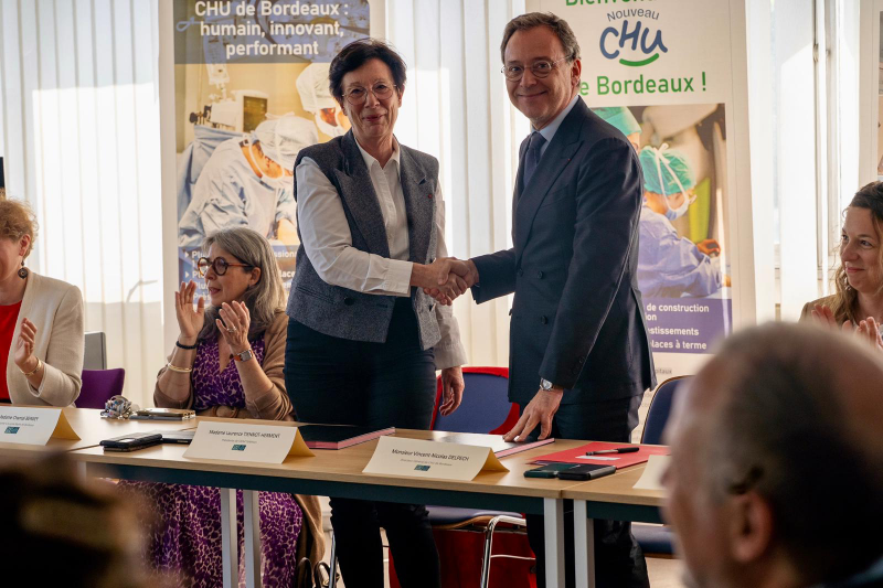 Signature d'un partenariat entre l'AFM-Téléthon et le CHU de Bordeaux