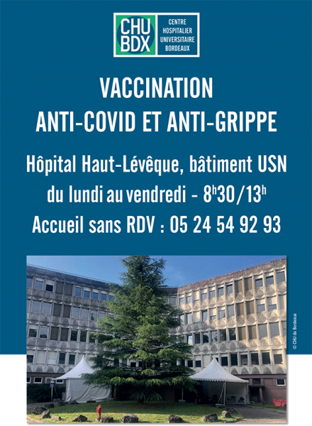 Flyer Vaccination Haut-Lévêque CHU de Bordeaux