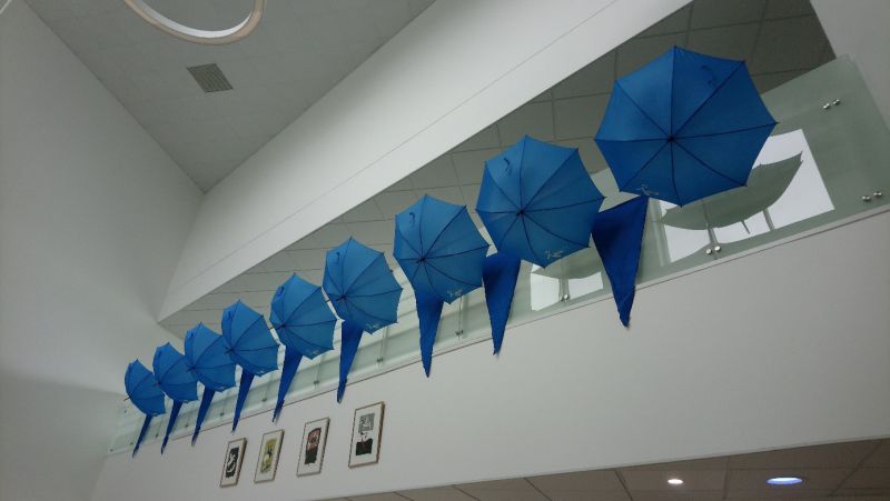 Parapluie bleu au CHU de Bordeaux Parapluie bleu au CHU de Bordeaux