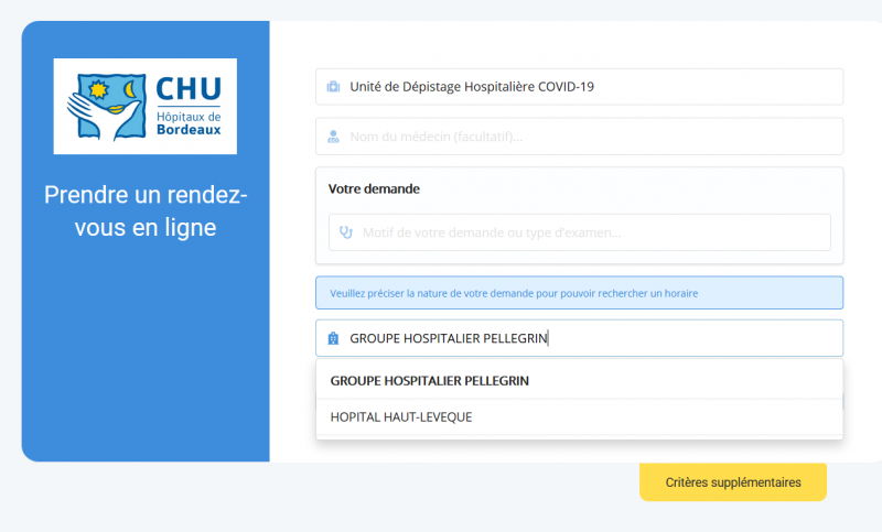depistage CHU de Bordeaux depistage CHU de Bordeaux