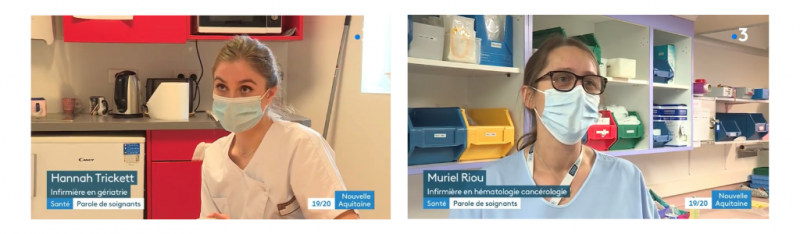 Hannah Trickett et Muriel Riou