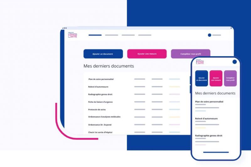 copie écran "mon espace santé" service numérique espace santé