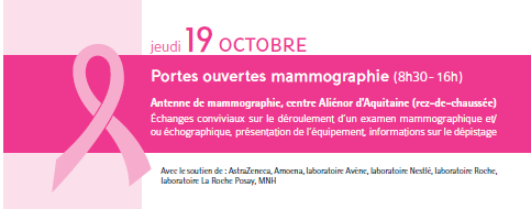 mammographie octobre rose CHU de Bordeaux mammo