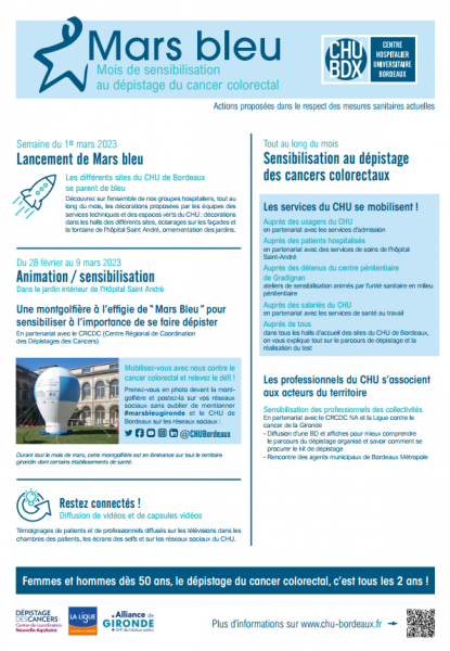 Programme mars bleu 2023 CHU de Bordeaux