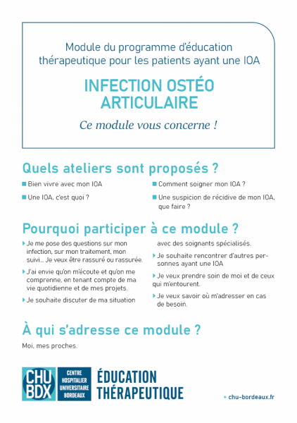 ETP Module Infection ostéo-articulaire CHU de Bordeaux