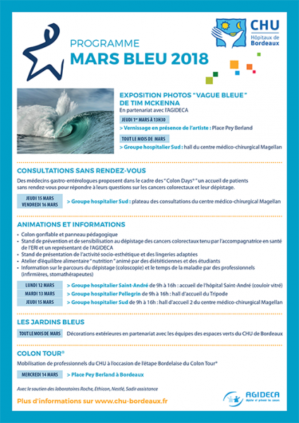 Mars bleu programme 2018 CHU de Bordeaux
