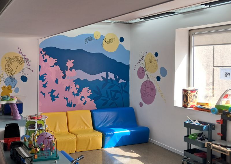 Fresque unité de neuropédiatrie AFM-PPG