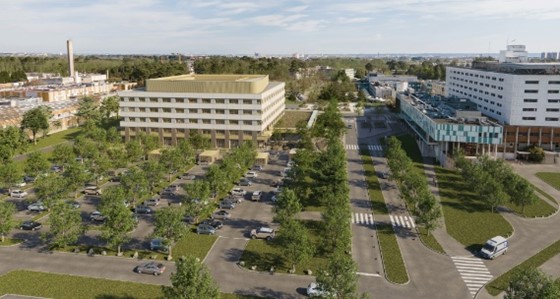 Le futur institut de biologie et pathologie situé à l'hôpital Haut-Lévêque