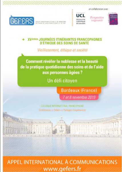 JOURNEES GEFERS 7 et 8 nov 2019