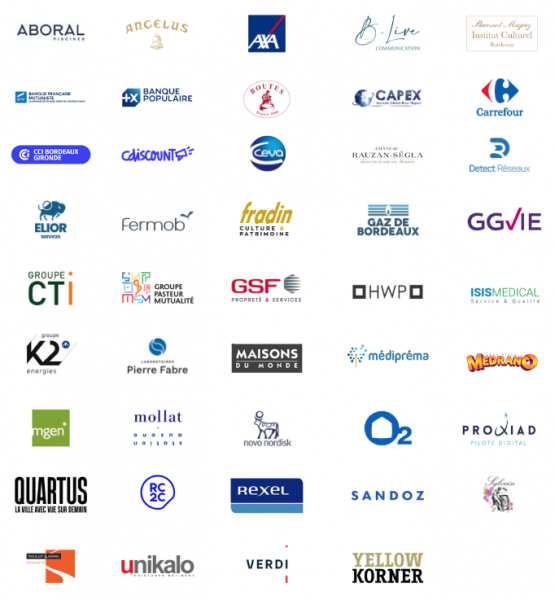Logos des entreprises qui nous soutiennent Logos des entreprises qui nous soutiennent