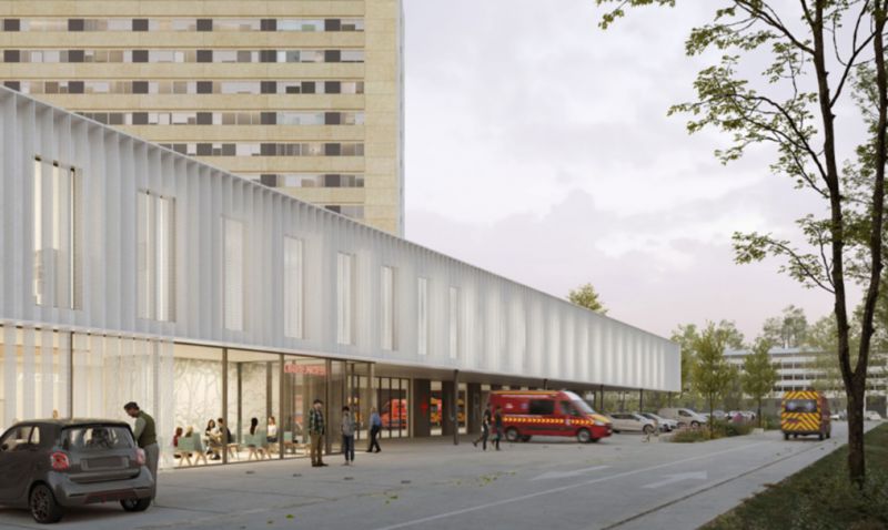 Projet d'extension du service urgences SAMU SMUR du CHU de Bordeaux
