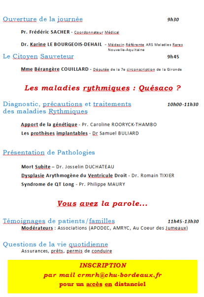 programme centre de reference des maladies rythliques héréditaires