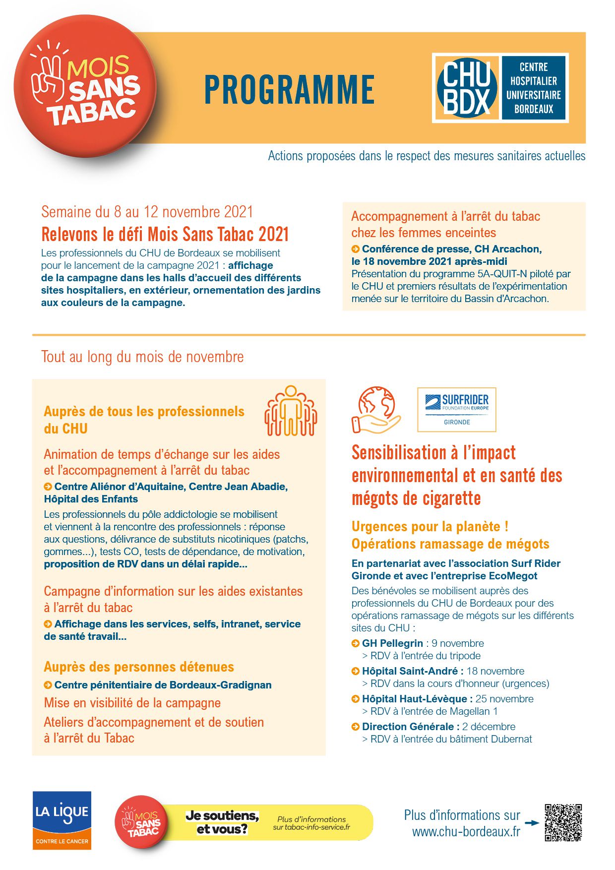 Mois sans tabac - Programme 2021