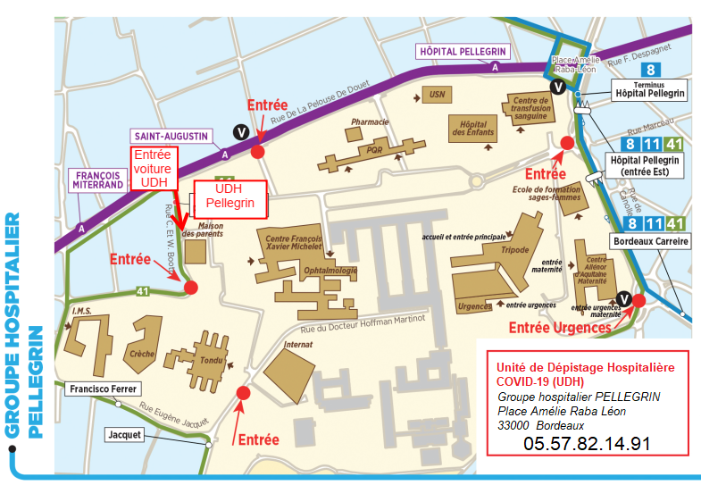 plan UDH Groupe hospitalier Pellegrin - CHU de Bordeaux plan UDH Groupe hospitalier Pellegrin - CHU de Bordeaux