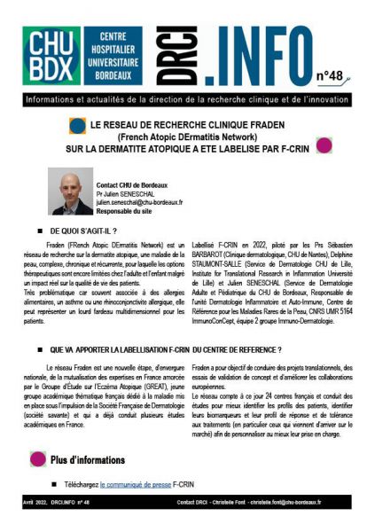 DRCI INFO N°48-Labellisation réseau FRADEN vignette