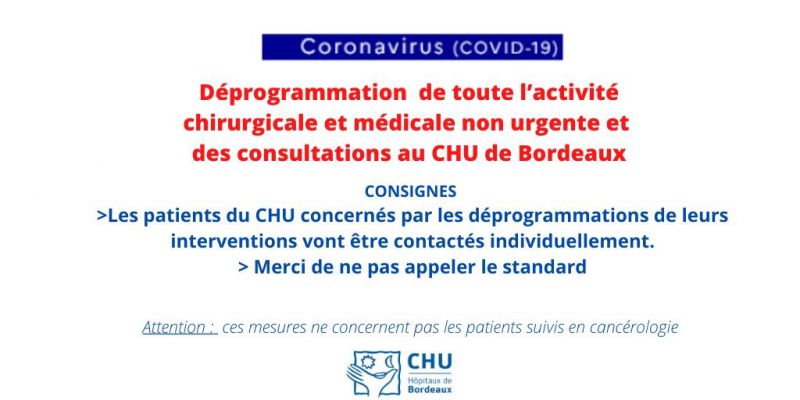 Informations CHU de Bordeaux