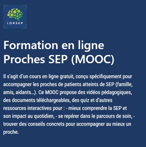 Formation en ligne MOOC SEP LORSEP