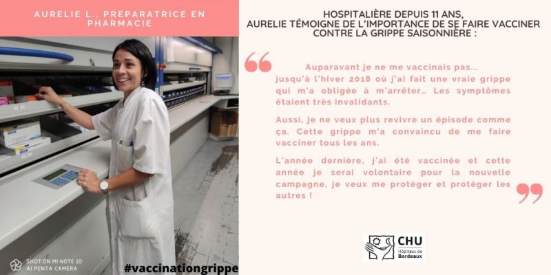 portrait soignant vaccination CHU de Bordeaux