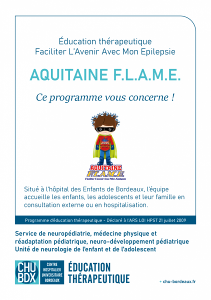 Page couverture dépliant présentation du programme d'éducation thérapeutique ETP Épilepsie