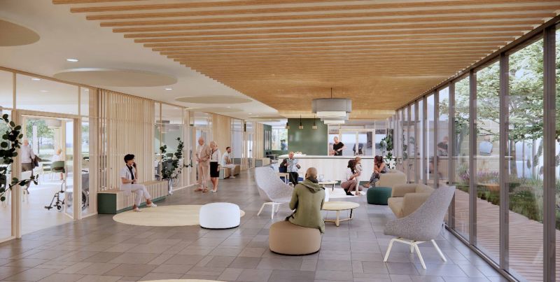 Intérieur du futur Ehpad de Lormont Intérieur du futur Ehpad de Lormont