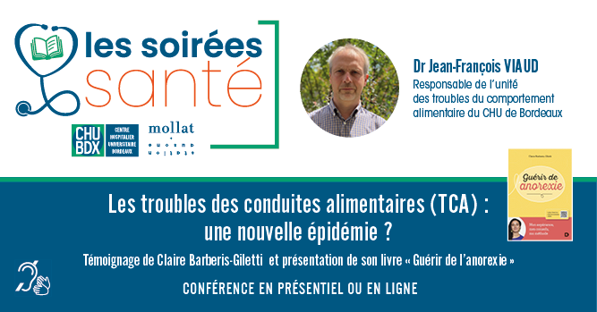 Soirées santé TCA - lundi 4 juillet 2022 à 18h station Ausone - librairie Mollat