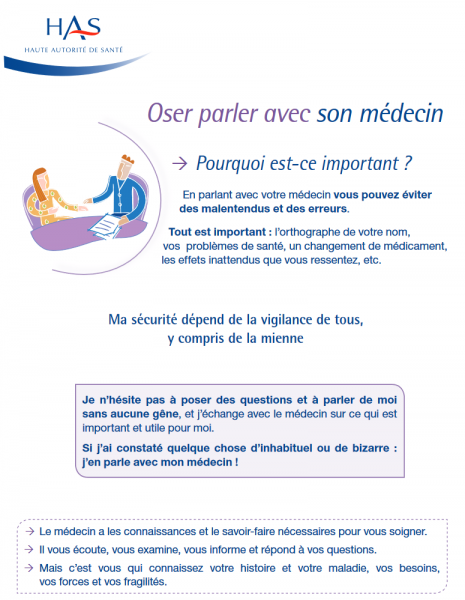 Oser parler avec son médecin