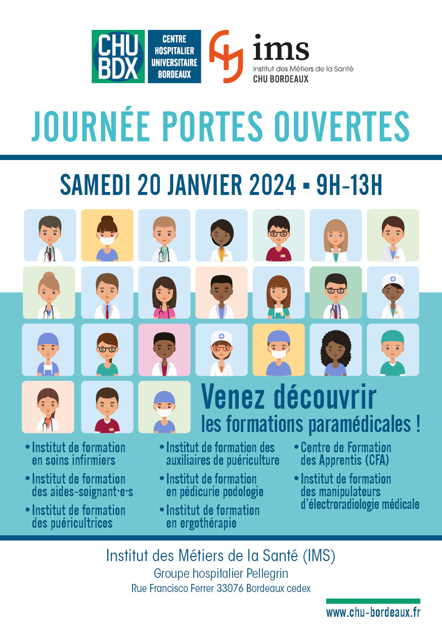 Portes ouvertes - IMS CHU de Bordeaux IFSI portes ouvertes 20242