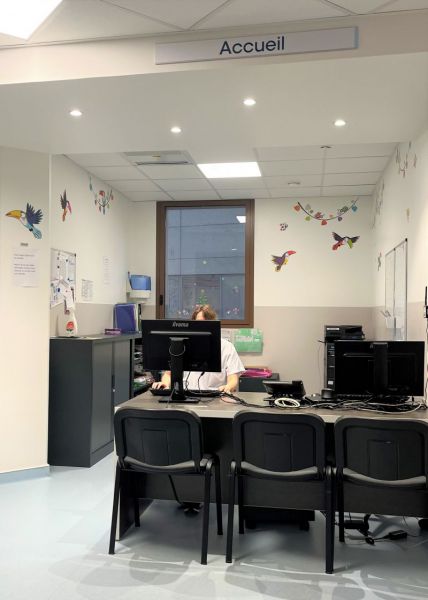 salon ambulatoire, accueil, salle de jeux, URB