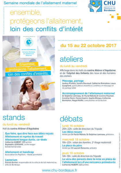 Semaine allaitement affiche  2017