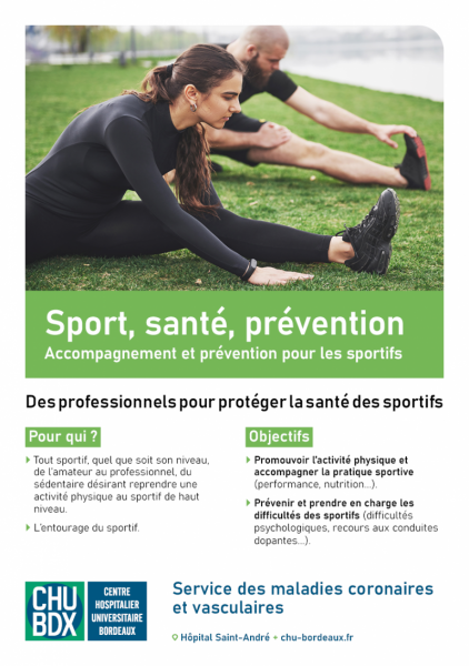 plaquette Sport sante prevention CHU de Bordeaux plaquette Sport sante prevention CHU de Bordeaux