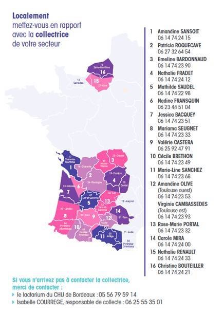 Carte par secteurs lactarium