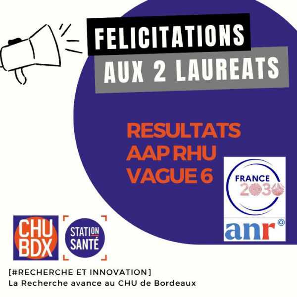 résultats AAP RHU CHU BORDEAUX 2023
