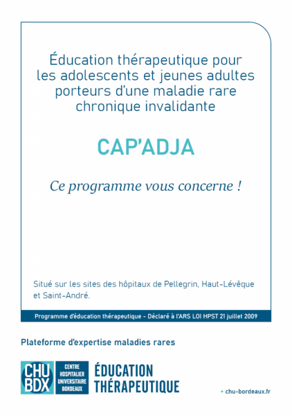ETP Maladie rare chronique invalidante CHU de Bordeaux