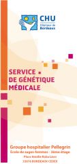 Cliquez sur l'image pour lire le document service Genetique Medicale CHU Bordeaux