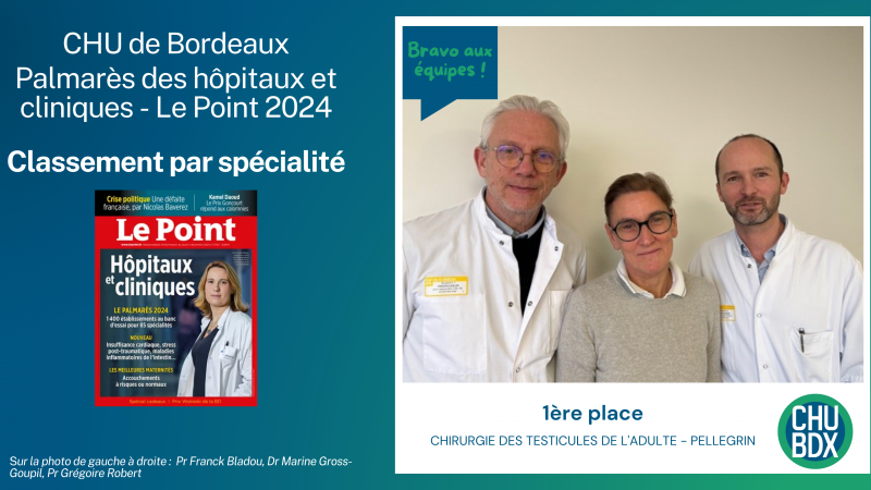 Palmarès le Point 1ère place