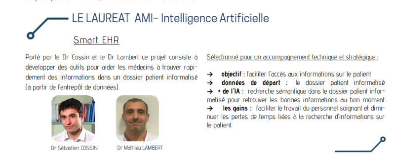 laureat de l'AMI CHU de Bordeaux