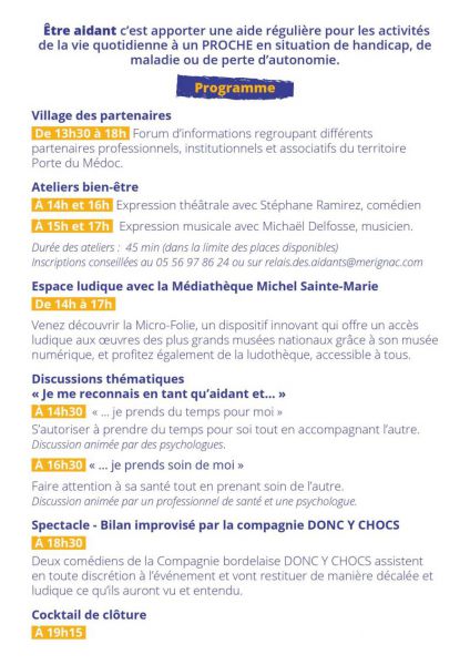 programme aidants mérignac 04/10/2024
