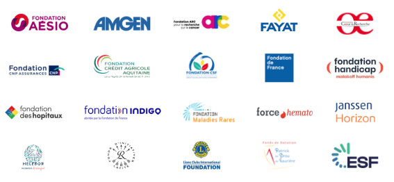 Logos des fondations et fonds de dotation qui nous soutiennent