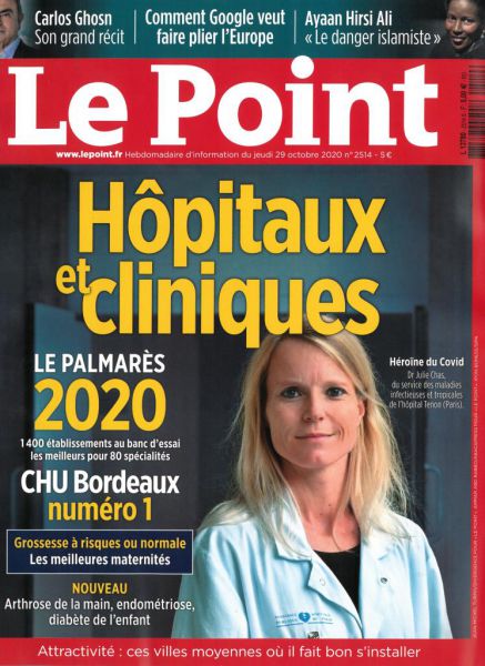 Couv_Palmarès Le Point_29 octobre 2020