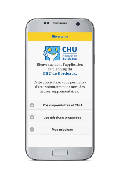 smartphone-appli bali - CHU de Bordeaux