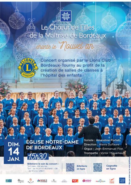 Le Choeur des Filles de la Maîtrise de Bordeaux, Affichage