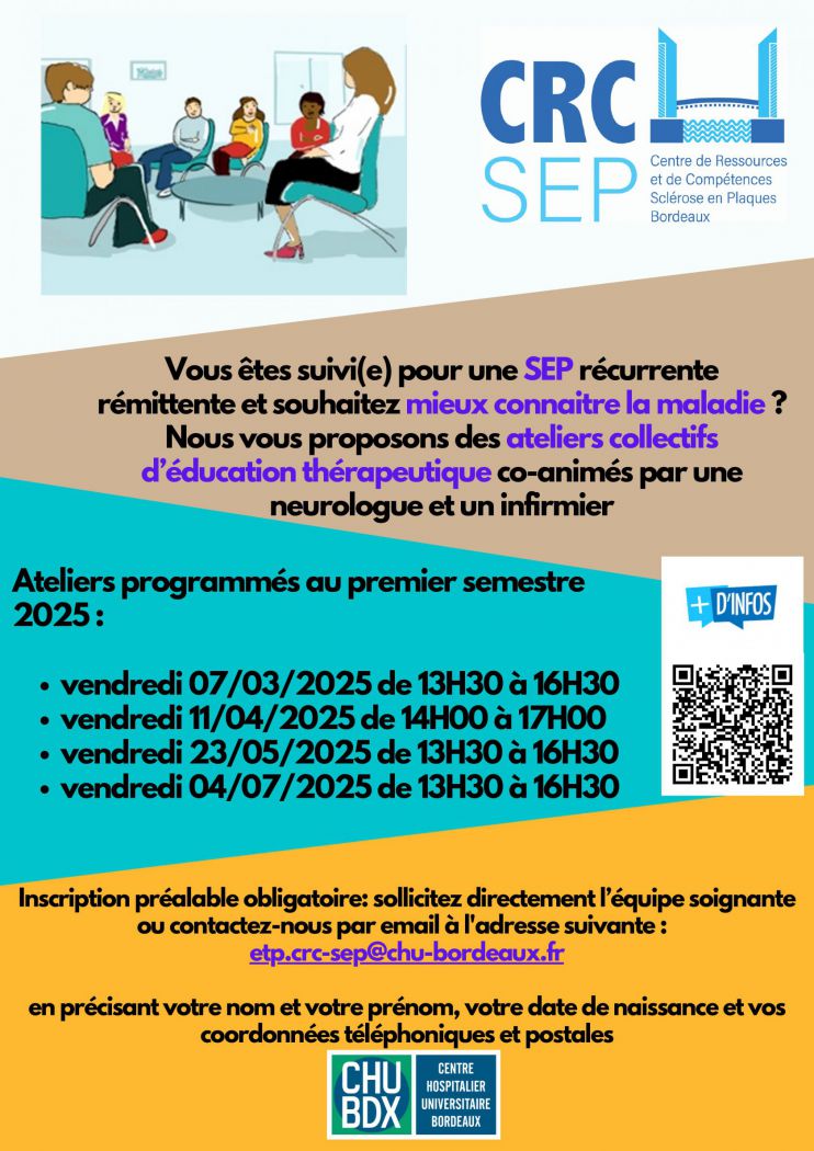Ateliers ETP SEP CRC SEP Bordeaux 1er semestre 20025