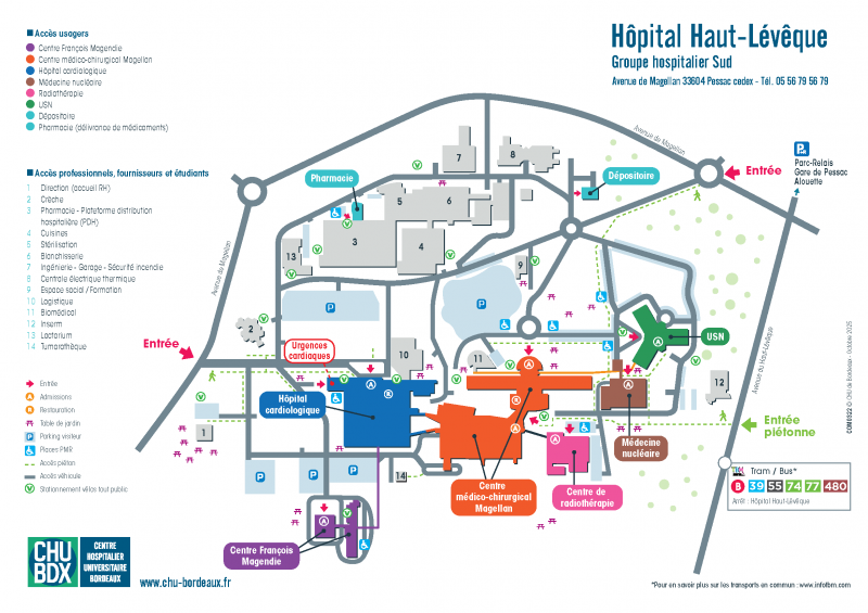 Plan hôpital haut-lévêque CHU de Bordeaux v2025 Plan hôpital haut-lévêque CHU de Bordeaux v2025