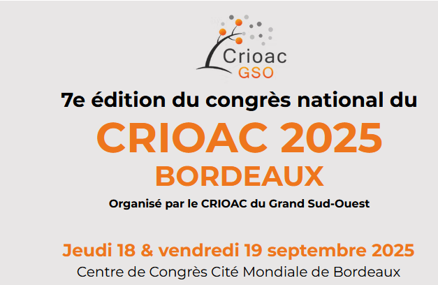 congrés crioac 2025 à Bordeaux