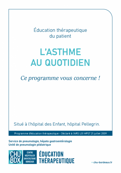 ETP asthme enfants CHU de Bordeaux